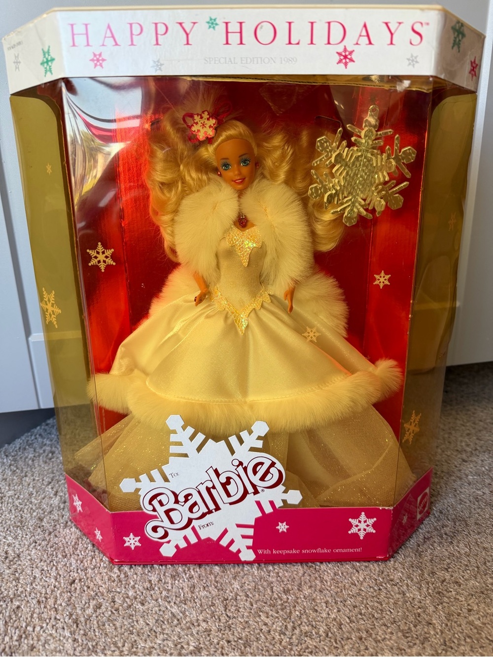 Happy Holidays Barbie 1989
